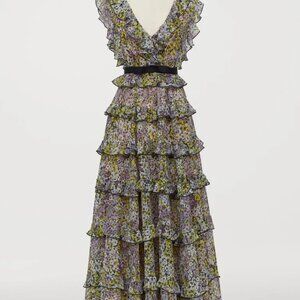 Giambattista Valli in x H&M Floral Maxi Tiered Gown Dress